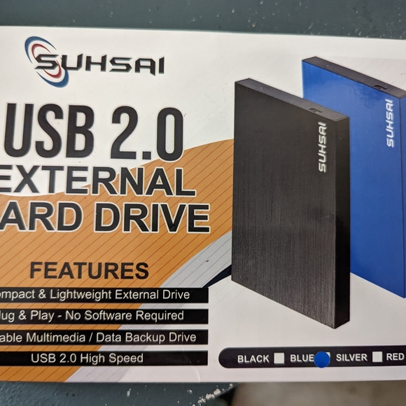 NIB External Hard Drive Set & 2 SanDisk SDHD 32GB Cards Bundle - Picture 2 of 7